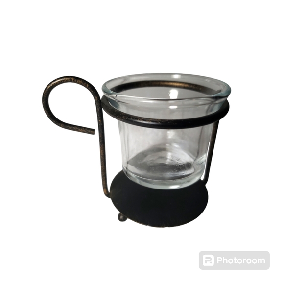 Tabletop Metal Stand With Glass Votive Candle Holder - Picture 1 of 6